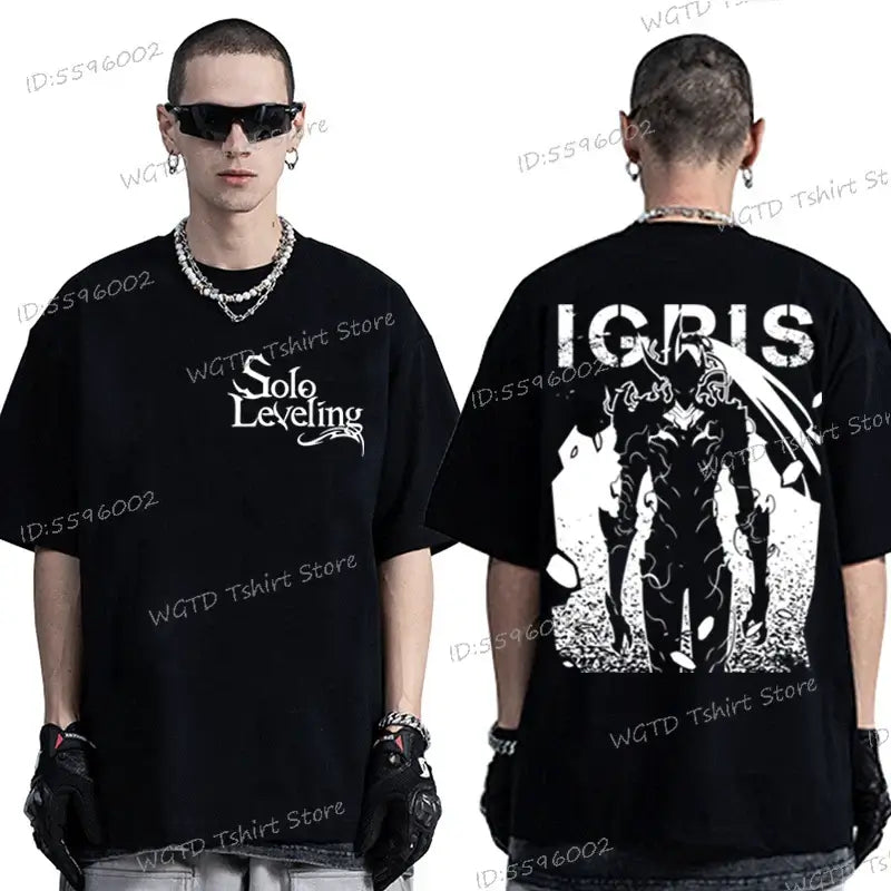 Solo Leveling T-shirt Sung Jin-woo 100% Cotton Tee