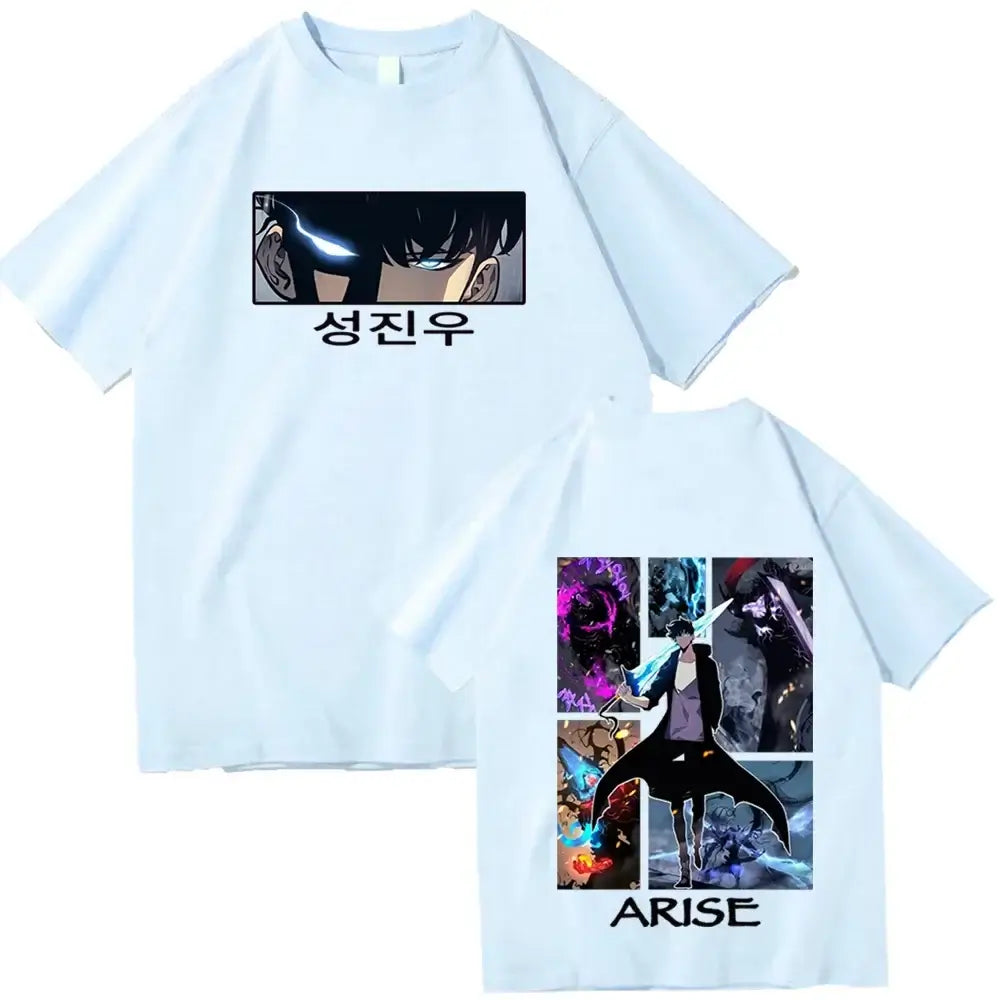 Solo Leveling T-Shirts 2025 Hot Anime Harajuku Tee