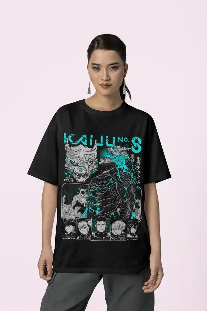 Kaiju No 8 T-shirt: Mina Ashiro Y2K Anime Graphic Tee