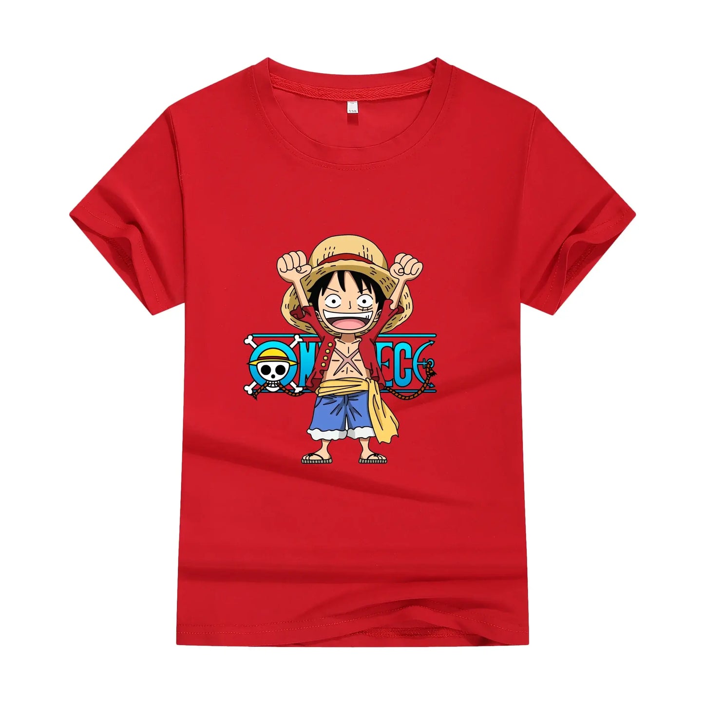 One Piece Anime Cotton T-shirt Cute Unisex Summer Top