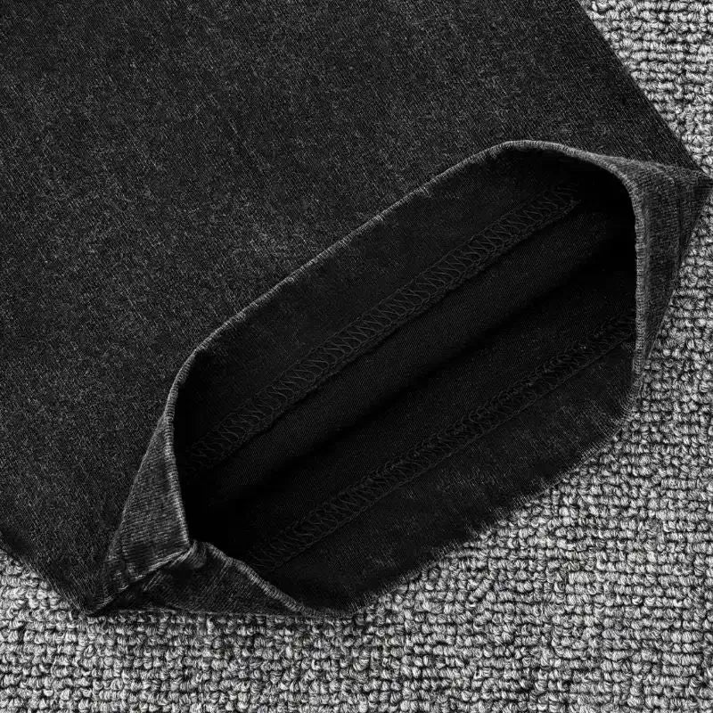 Washed Vintage Akaza T-shirt Demon Slayer Manga Graphic