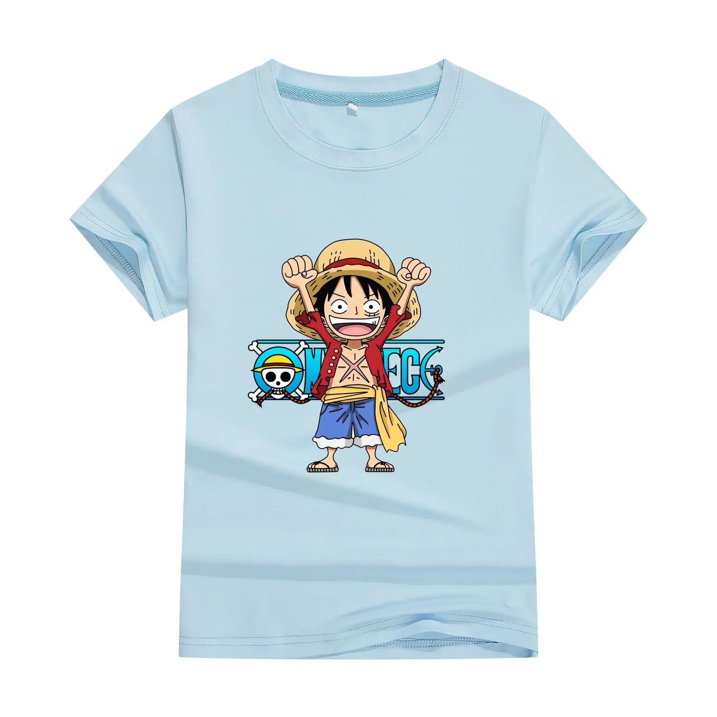 One Piece Anime Cotton T-shirt Cute Unisex Summer Top