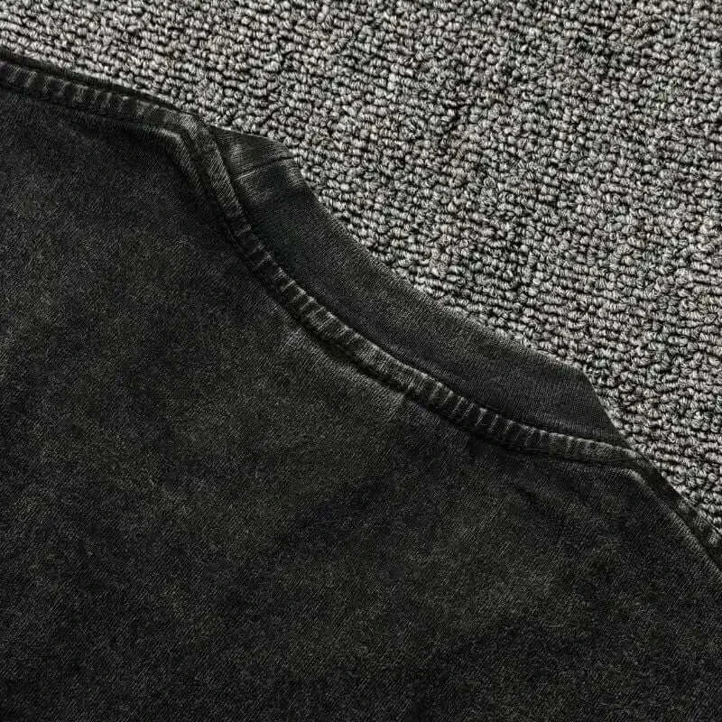 Washed Vintage Akaza T-shirt Demon Slayer Manga Graphic