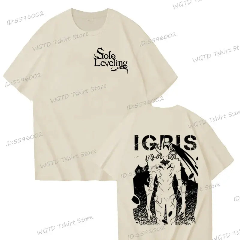 Solo Leveling T-shirt Sung Jin-woo 100% Cotton Tee