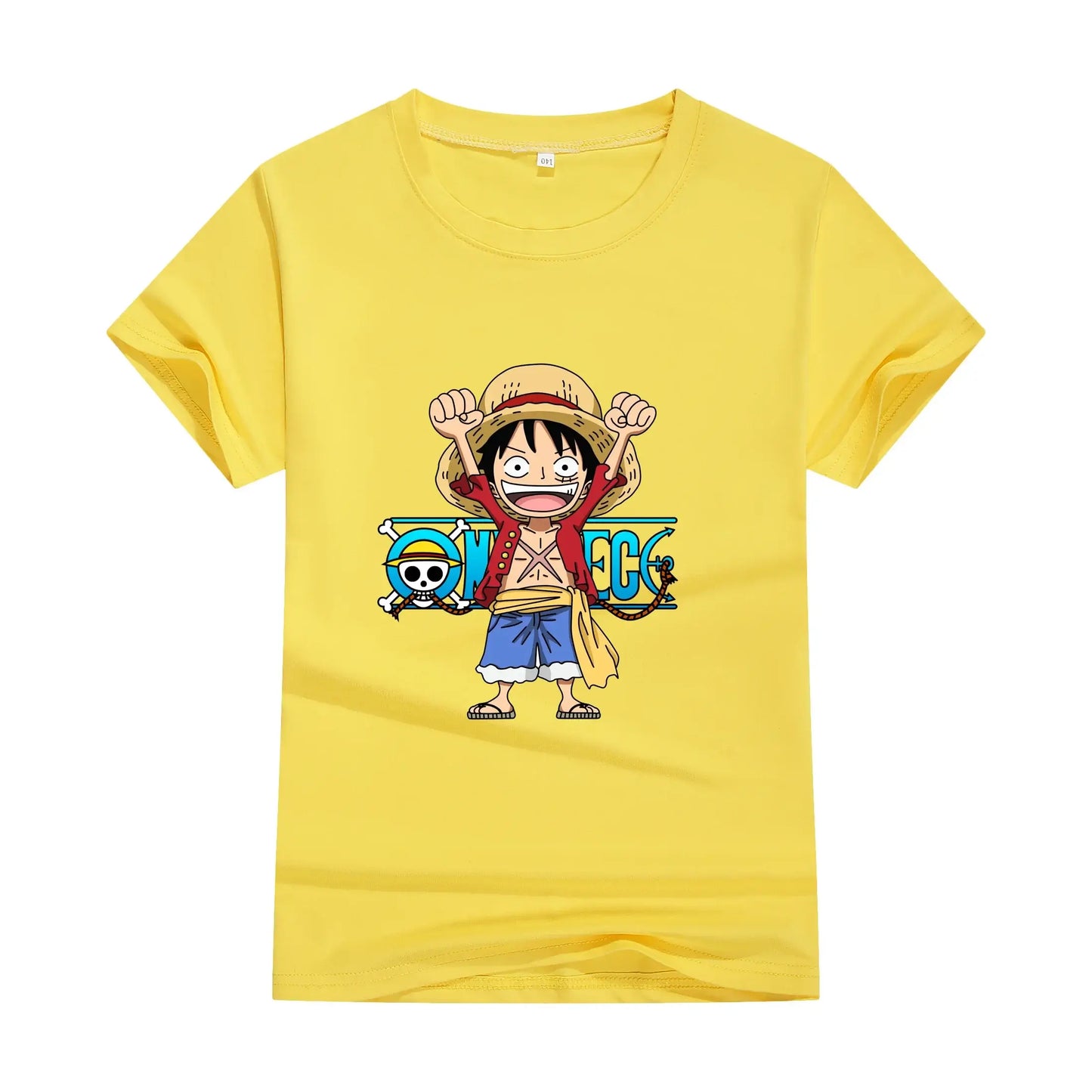 One Piece Anime Cotton T-shirt Cute Unisex Summer Top