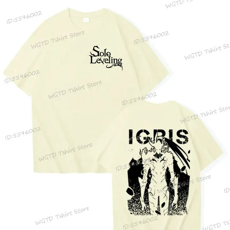 Solo Leveling T-shirt Sung Jin-woo 100% Cotton Tee