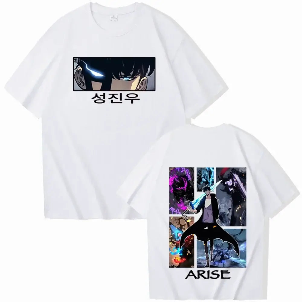 Solo Leveling T-Shirts 2025 Hot Anime Harajuku Tee