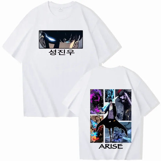 Solo Leveling T-Shirts 2025 Hot Anime Harajuku Tee