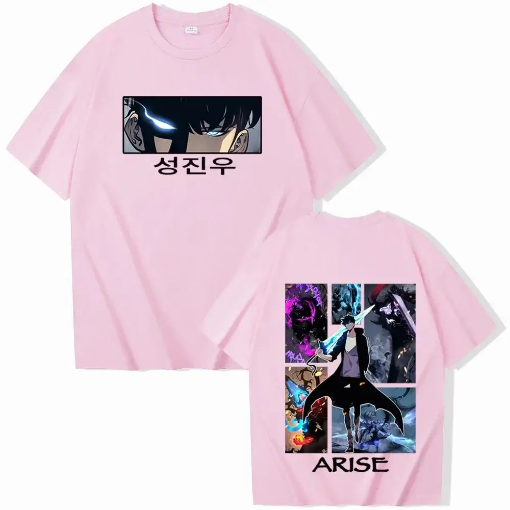 Solo Leveling T-Shirts 2025 Hot Anime Harajuku Tee