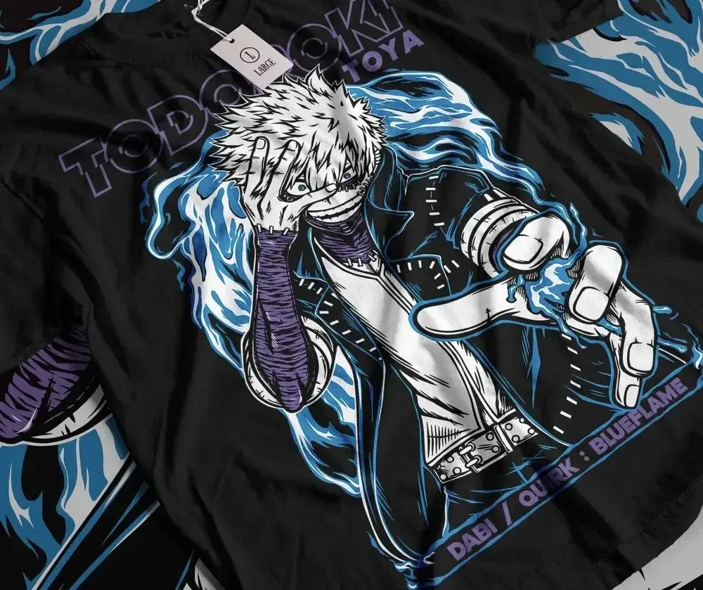 Dabi T-Shirt: Toya Todoroki Boku No Hero Anime Top