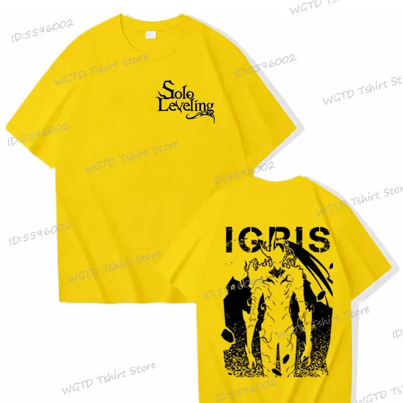 Solo Leveling T-shirt Sung Jin-woo 100% Cotton Tee